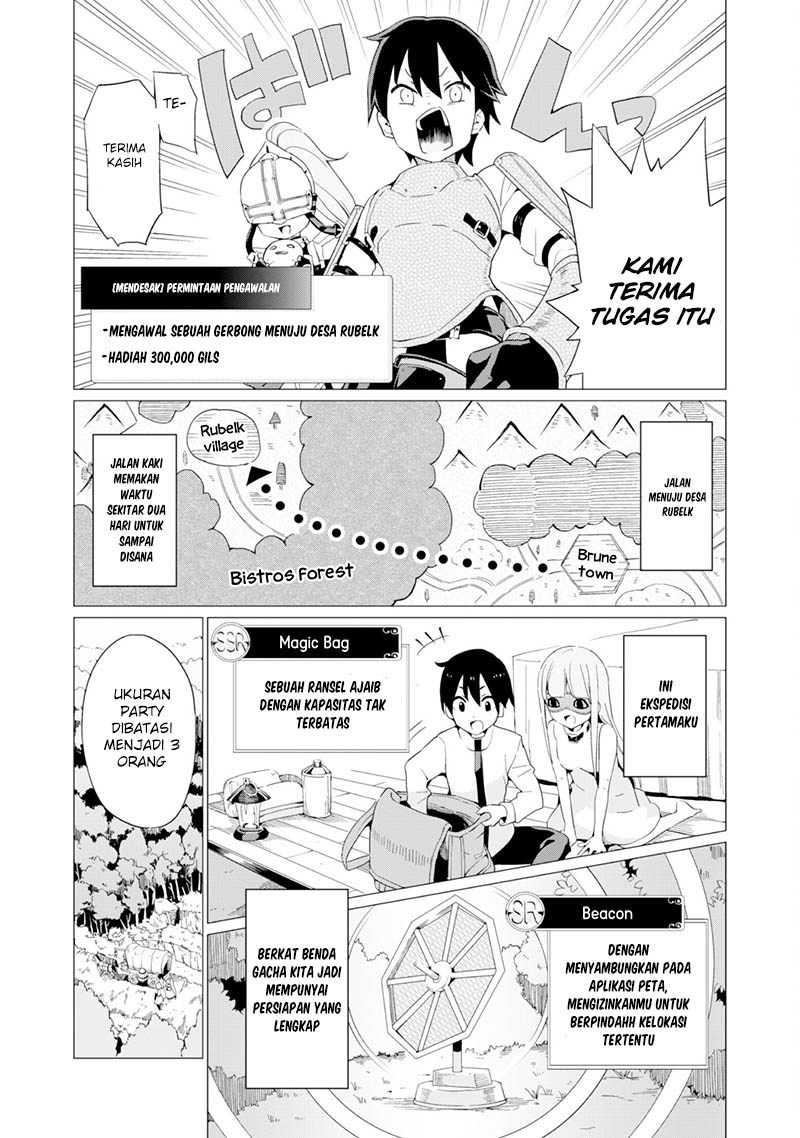 Gacha wo Mawashite Nakama wo Fuyasu Saikyou no Bishoujo Gundan wo Tsukuriagero Chapter 04 Gambar 13